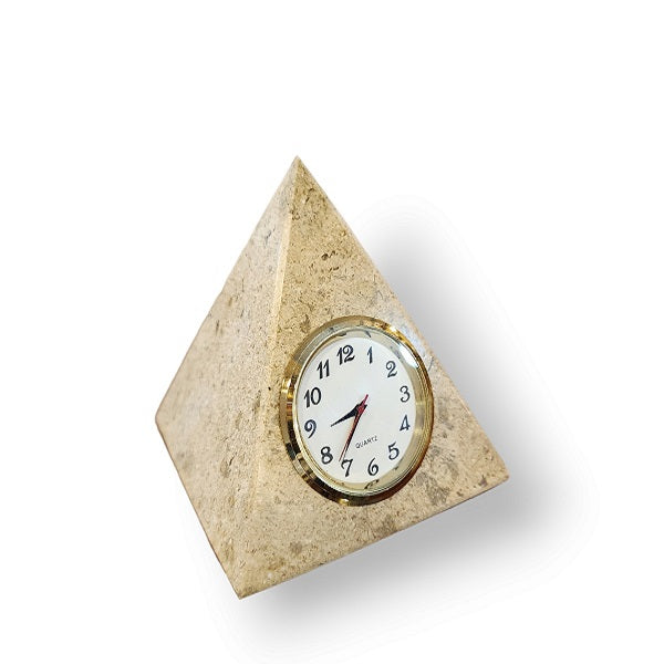 Handmade Marble Pyramid Clock