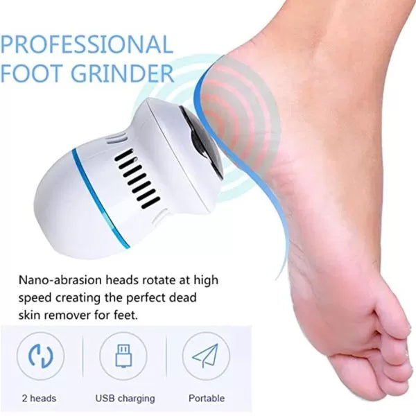 100% Original Electric Foot Grinder Callus Remover Foot Pedicure Rechargeable