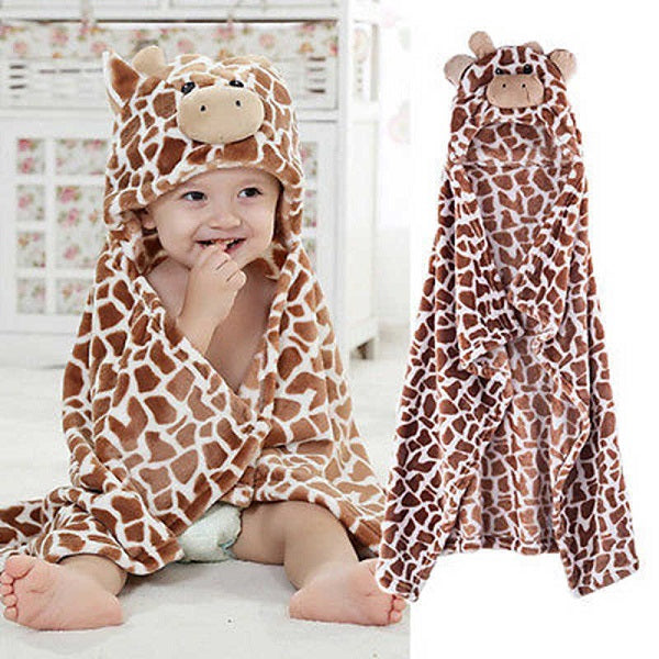 Cute Baby Blanket Newborn Baby Wrap Swaddling Animals Blanket