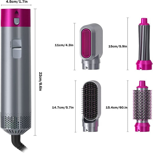 Kukumo Hair Dryer 5 In 1 Electric Hair Comb