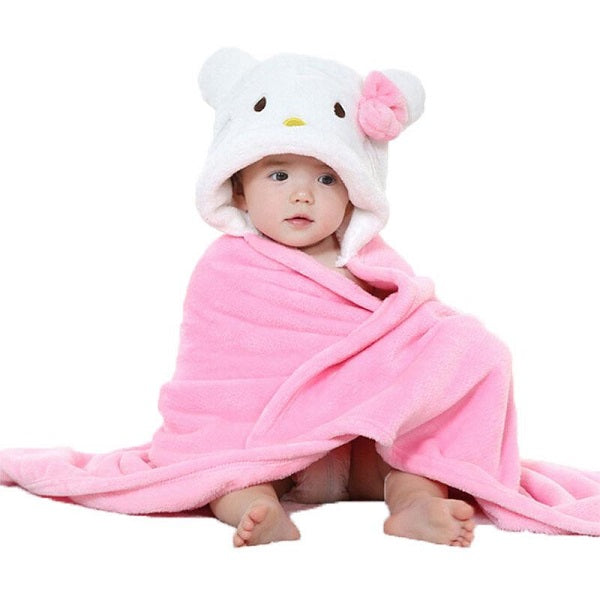 Cute Baby Blanket Newborn Baby Wrap Swaddling Animals Blanket