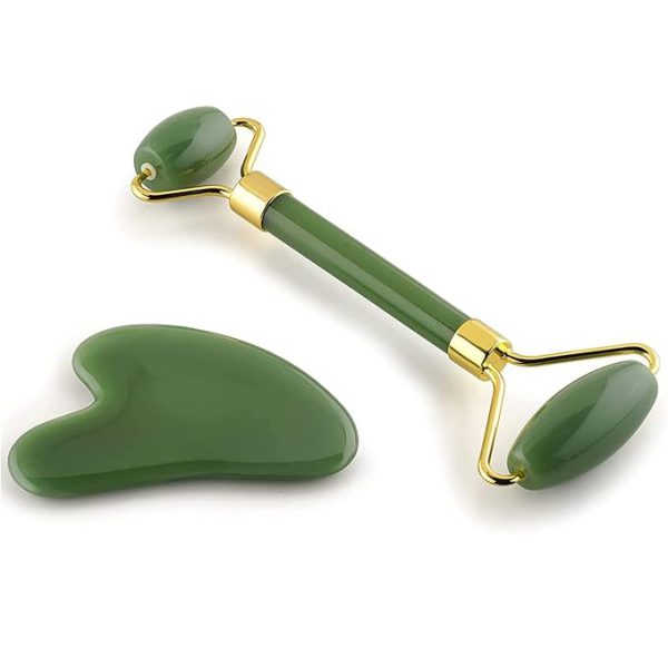 Flawless Jade Roller With Stone (marble)