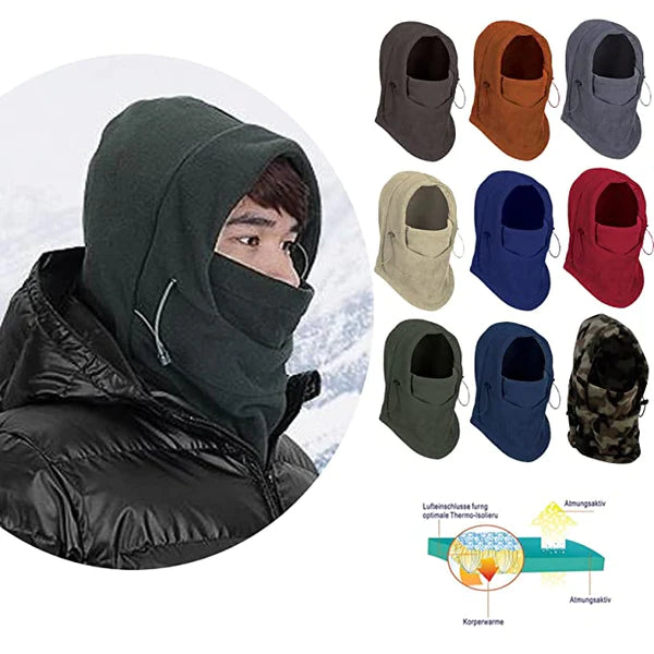 Winter Thermal Outdoor Fleece Motorcycle Windproof Cap